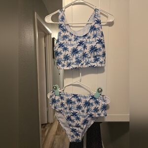 Salty Wave Tropical Print Bikini